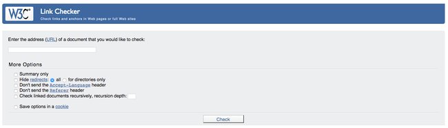 W3C Link Checker
