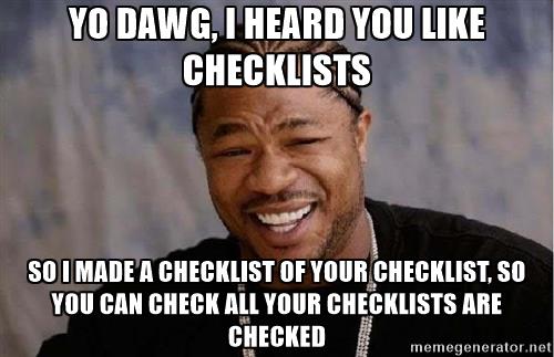 Outsourcing - checklisty
